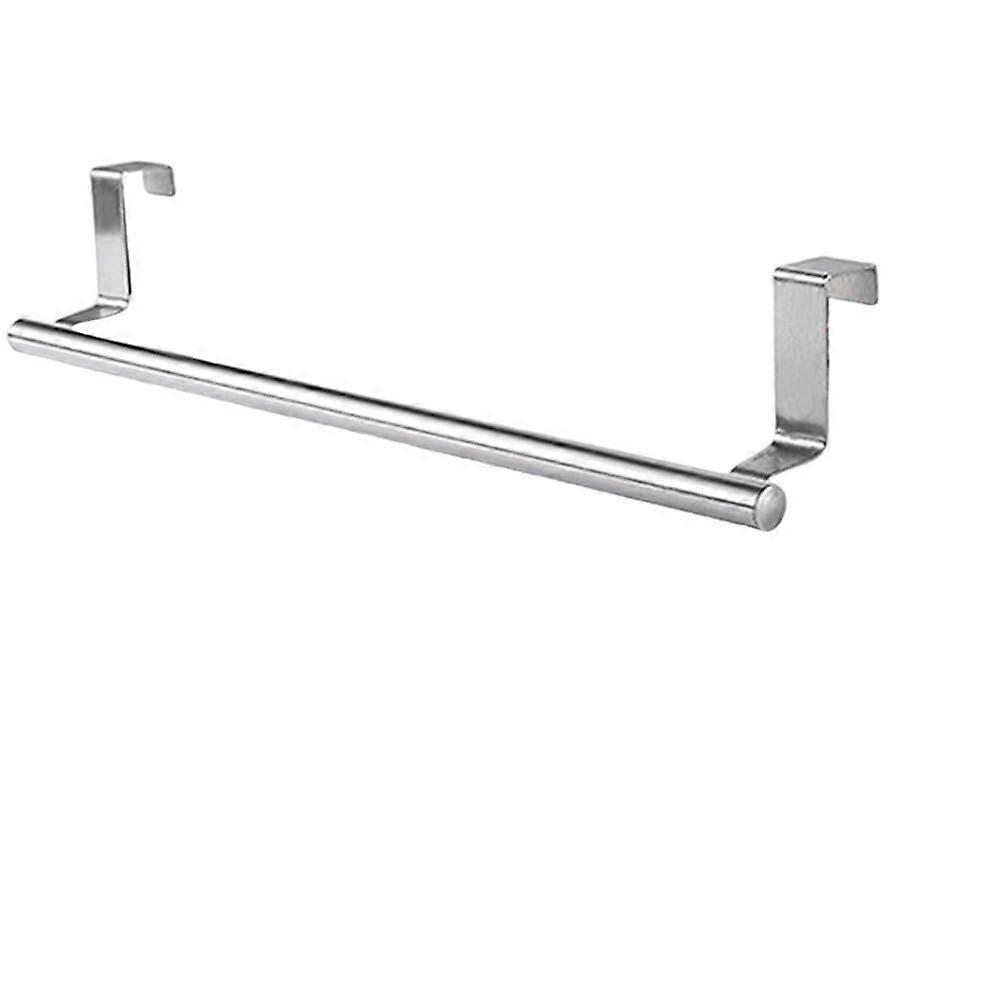 3 Size Towel Rack No-Punch Kitchen Cabinet Door Organizer Towel Bar Cloth Hanger Hooks Long and 2 White