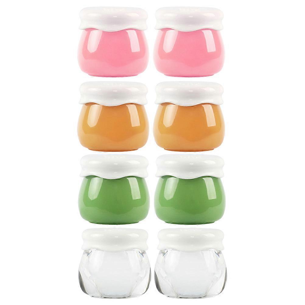 Makeup Container 8Pcs Leak-Proof Tiny Containers For Travel Suitable For Women Assorted Color Portable