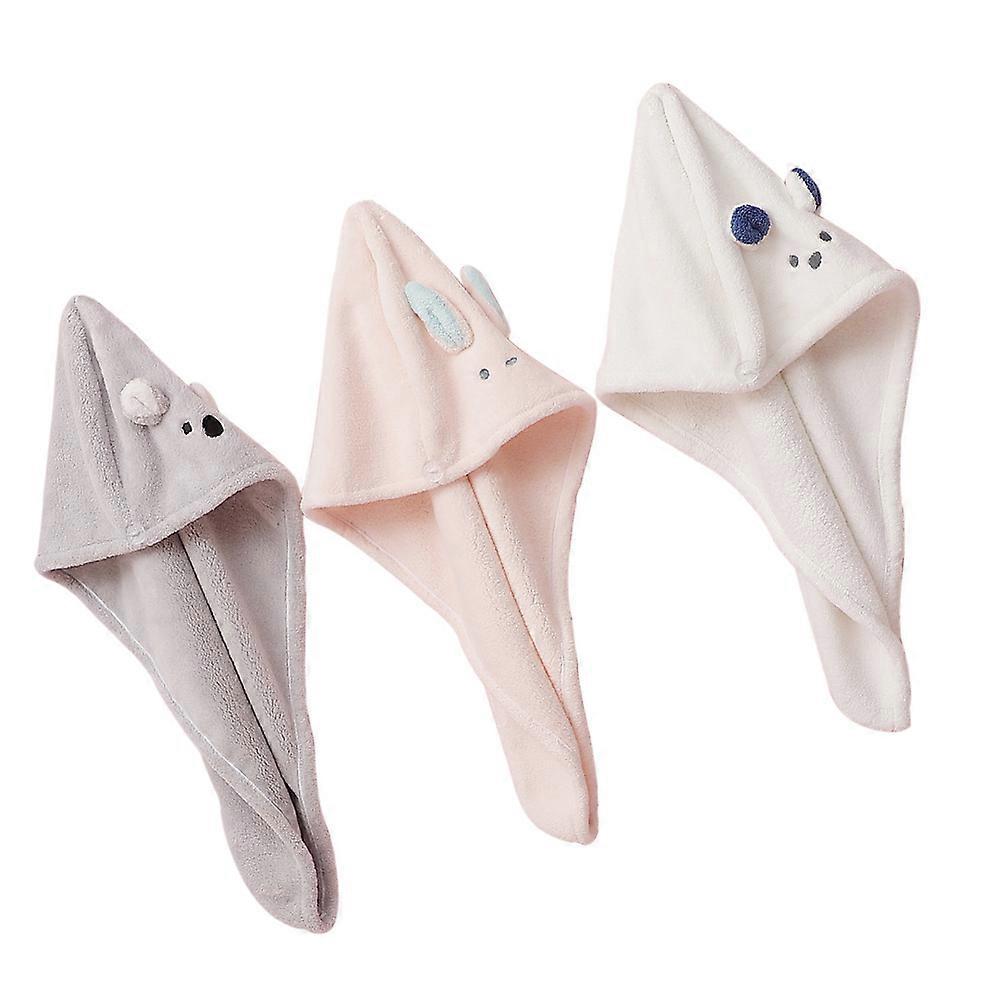 Nopeasti kuivuva hiusmyssy 3 kpl hiustenkuivaaja naisille, sekalainen väri, nopeasti kuivuva