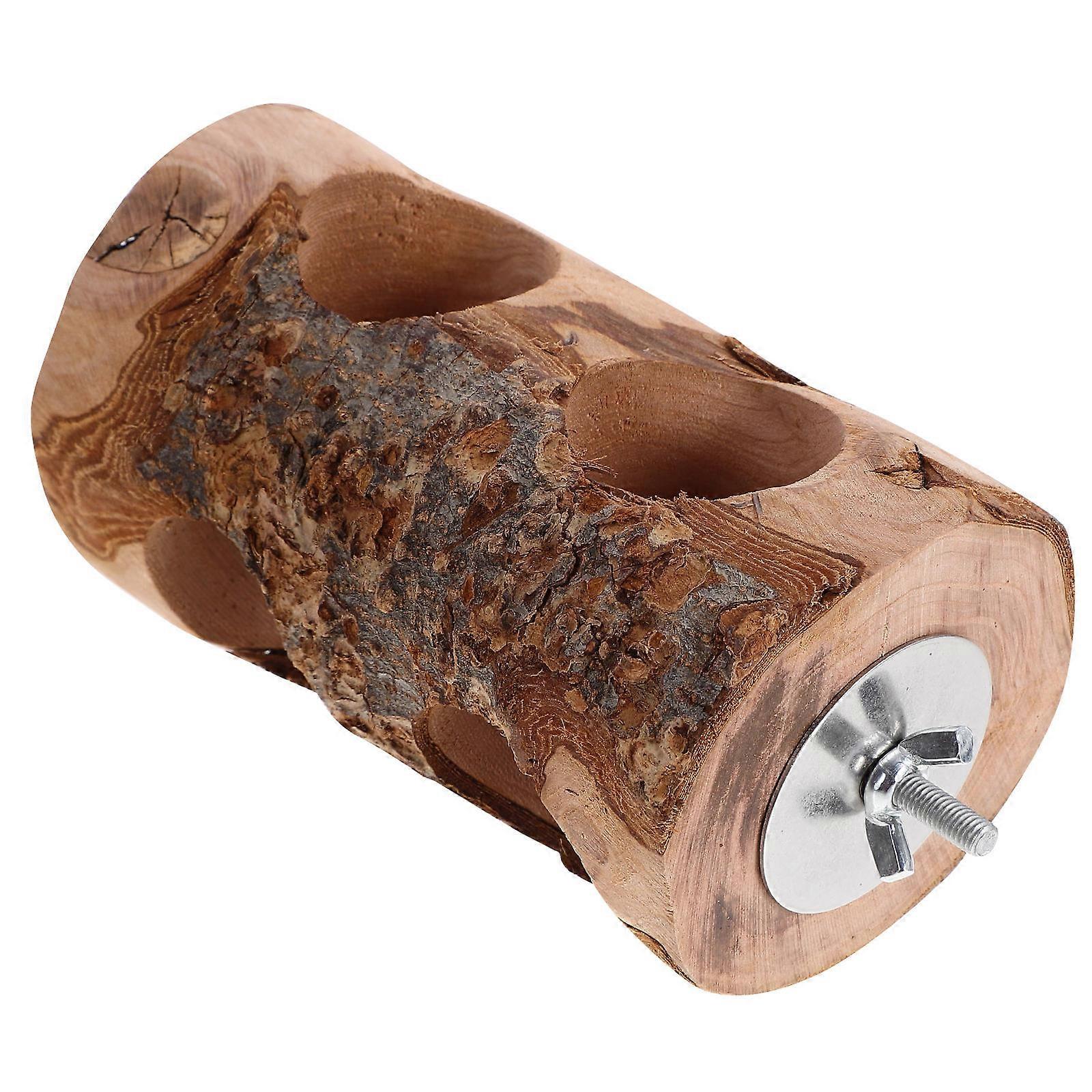 Wooden Chewing Toy for Small Pets Safe and Reusable Assorted Color 6.5x3 Inches