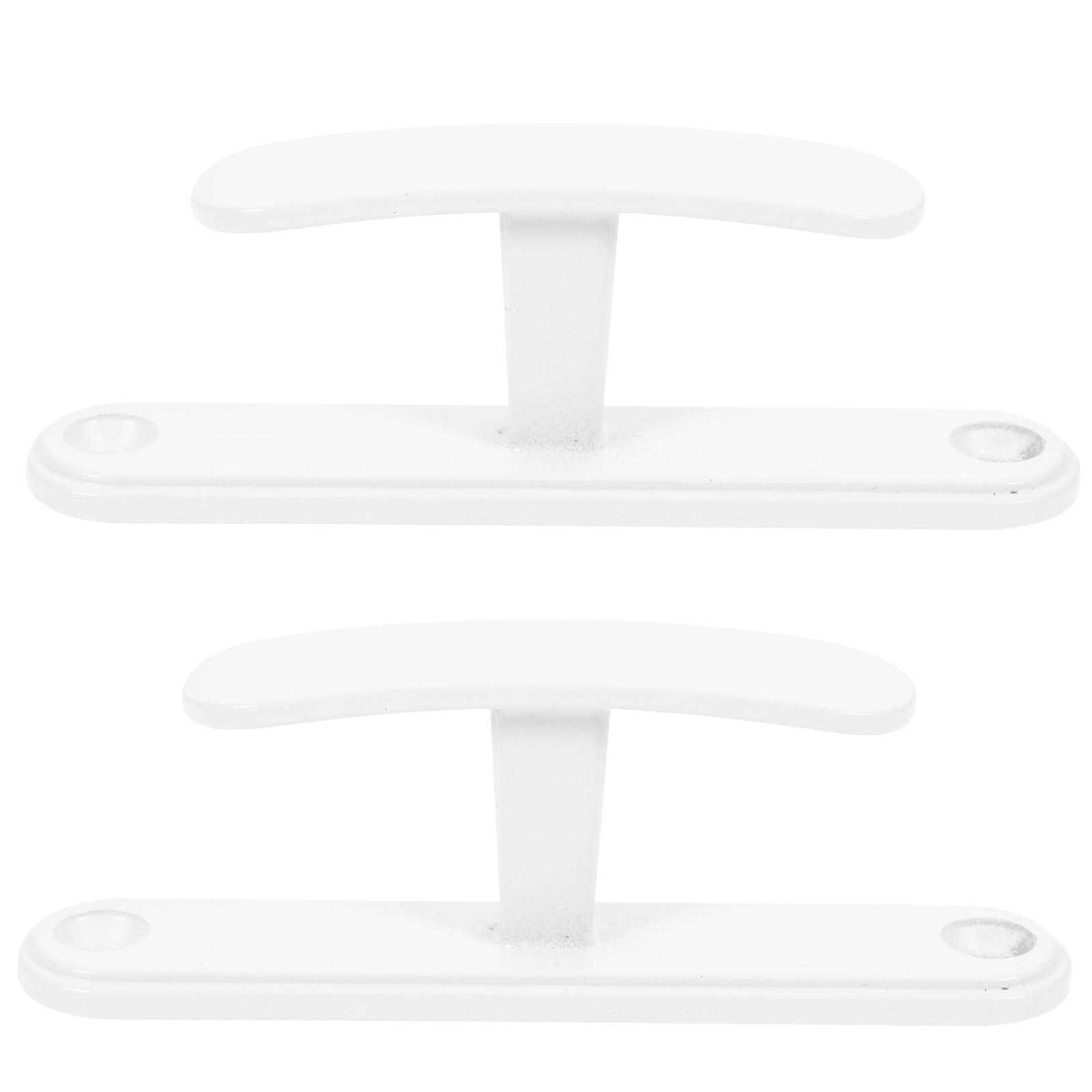 White Wall Mounted Hooks for Holding Things Decorative Aluminum Alloy Clothes Hook 2pcs