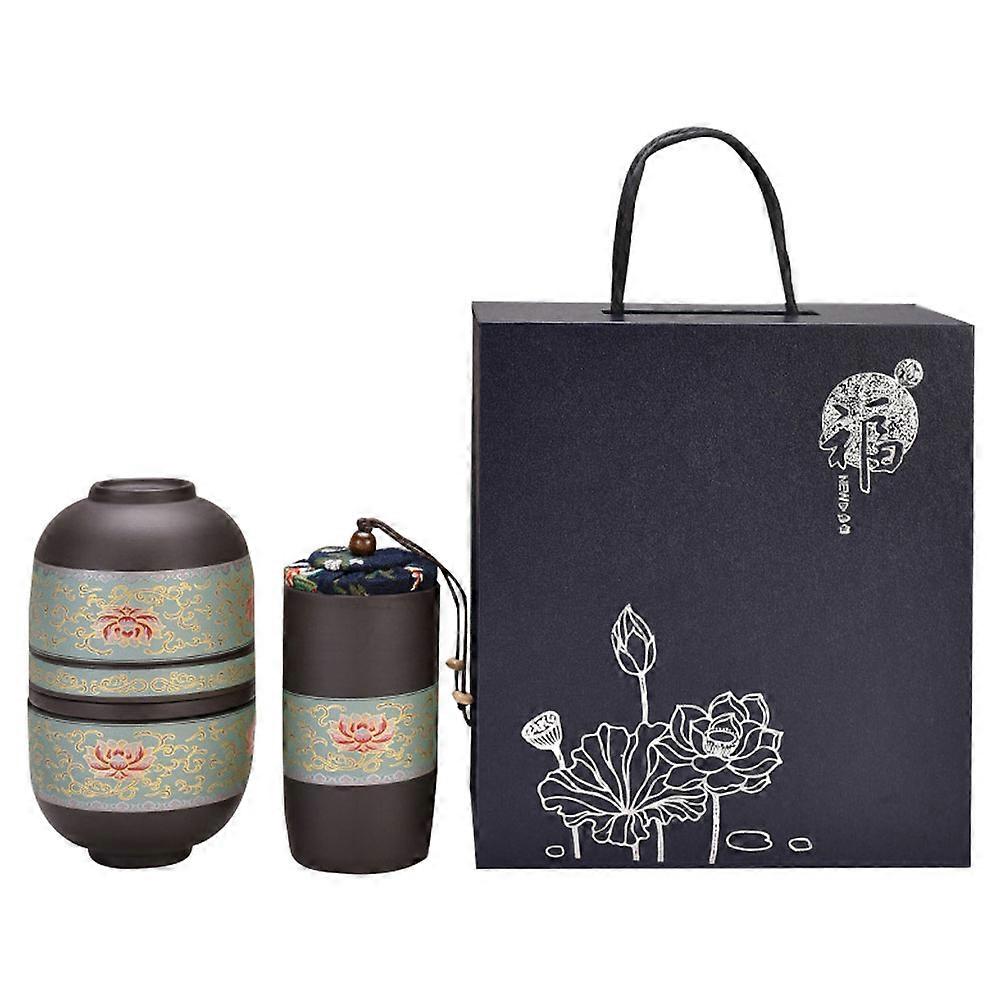 Kung Fu Teaware 1 Set Tea Jar With Cups Assorted Color Ideal For Families Restaurants And Travel Activities