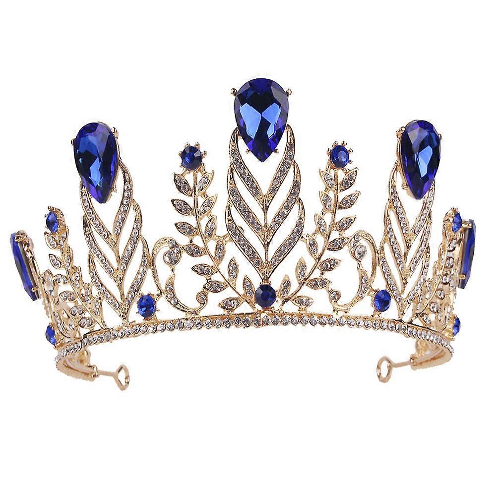Elegant Blue Bridal Headband Accessory For Women Perfect For Weddings Birthdays And Performances 1Pack