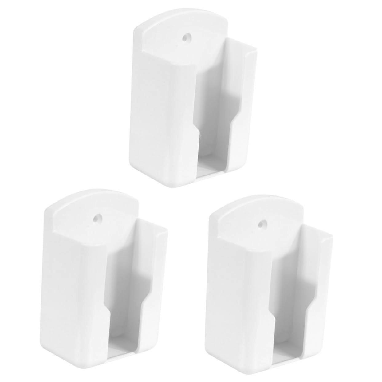 3 pieces wallmounted remote control box, practical storage for phone chargers