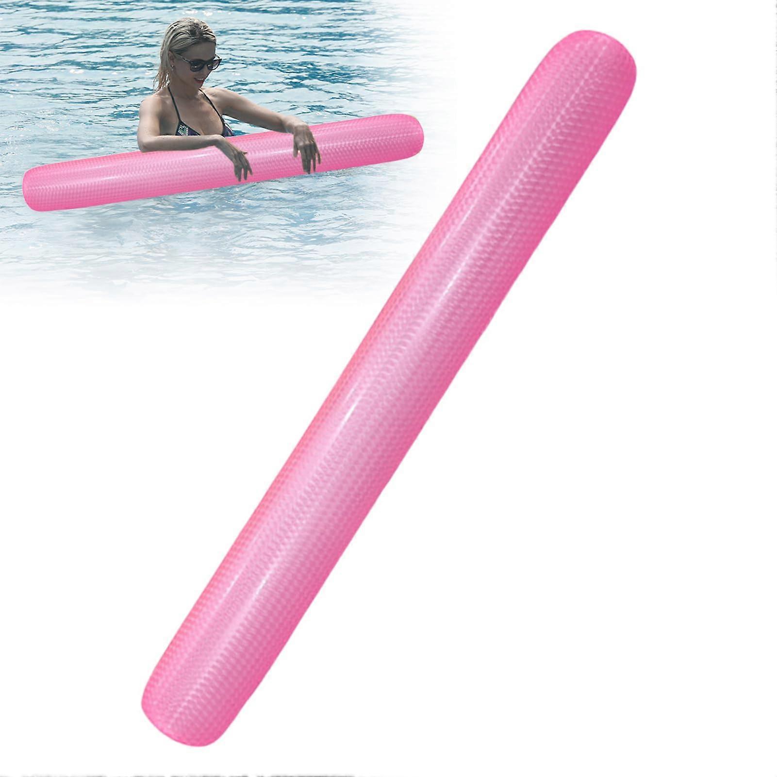 Pool toys for adults – pool toys, floating dive sticks, portable, made of PVC, inflatable, foldable, for summer, lake, river, beach, activities, pink