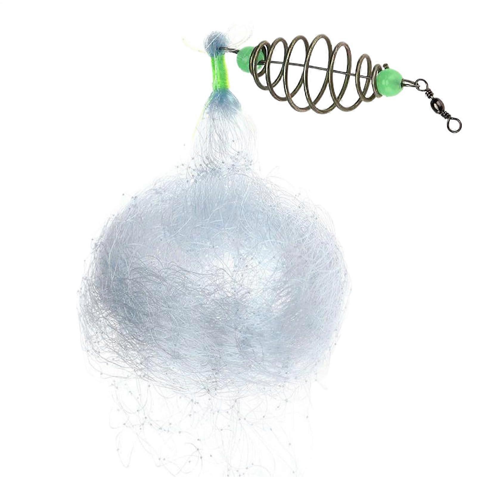 Casting Net, Net, Lightweight Net, Sticky Spring Bait Drop Mesh Cage Aquatic Life Trapper for Stream Freshwater 9 Meshes 4.5 x 4.5 cm