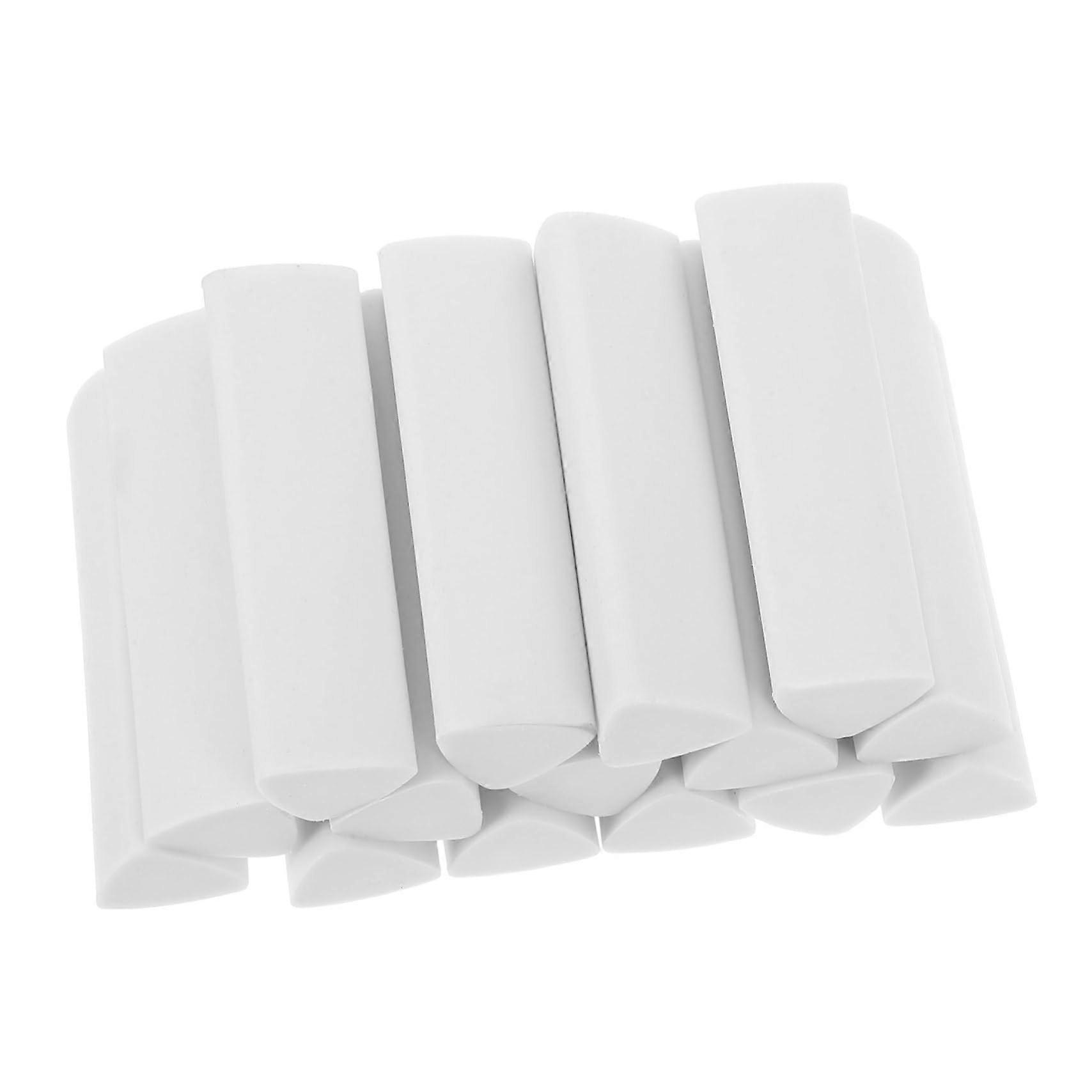 15 Pieces Triangular Pencil Erasers: Soft, White Drawing and Art Erasers for Students, Artists