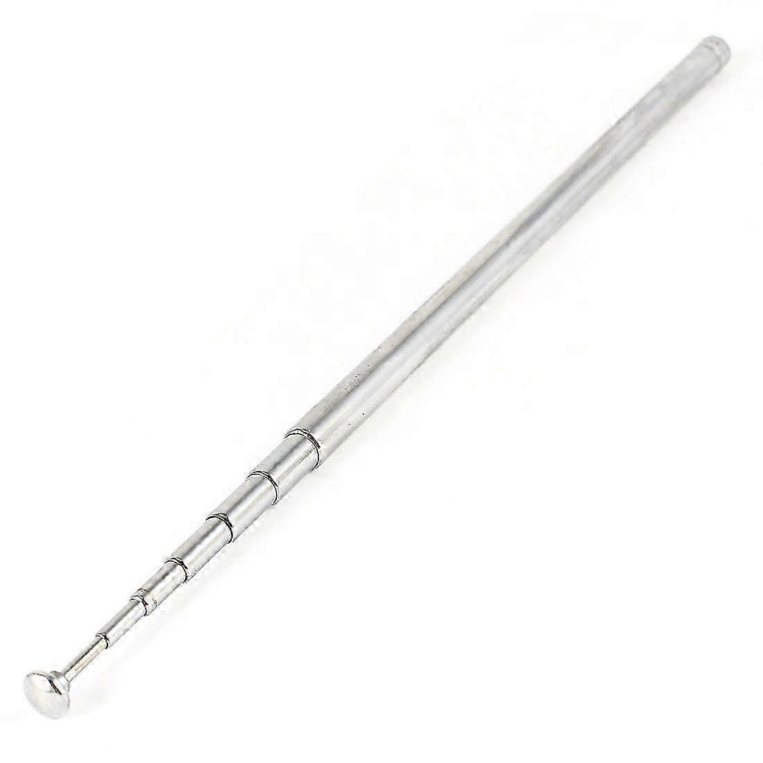 Silver Tone FM Radio TV Telescoping Antenna Aerial with 7 Sections and 38" Length (97cm) for Enhanced Reception Quality