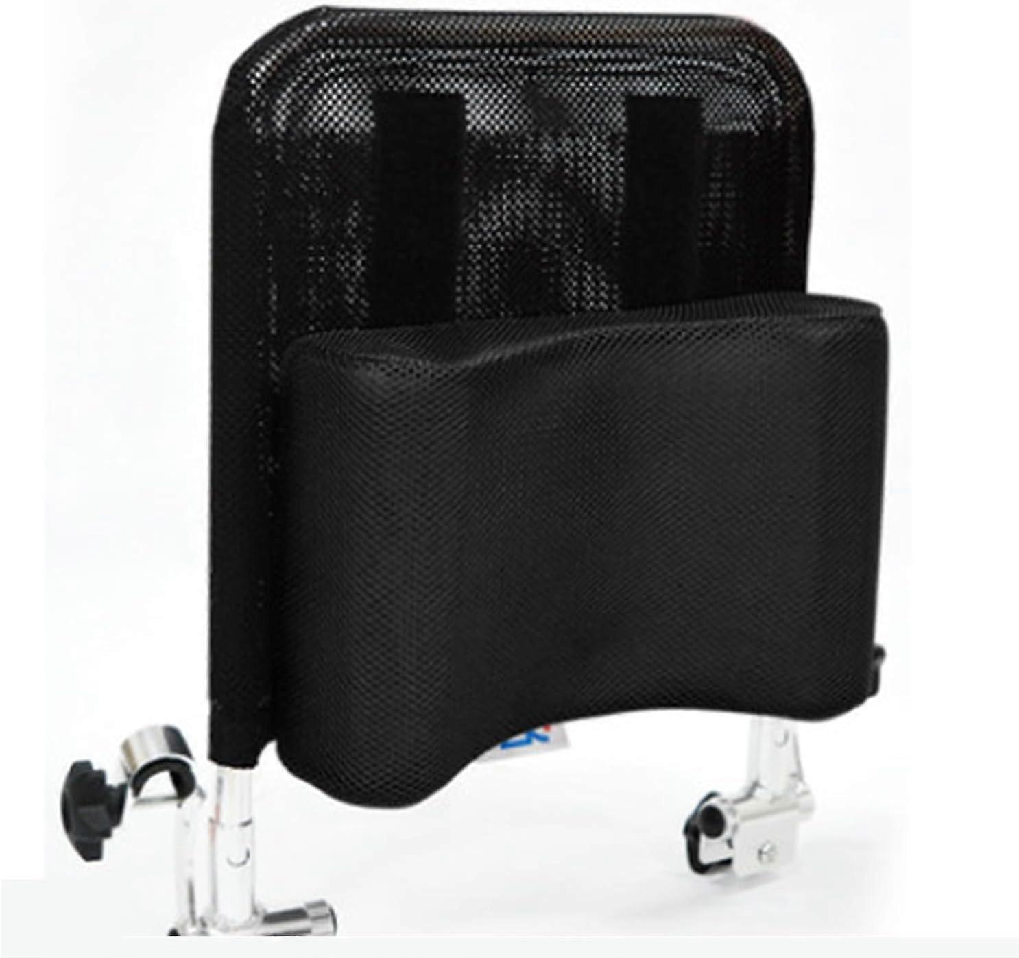 Adjustable Wheelchair Headrest with Breathable Mesh, Height & Angle Adjustable Head Support