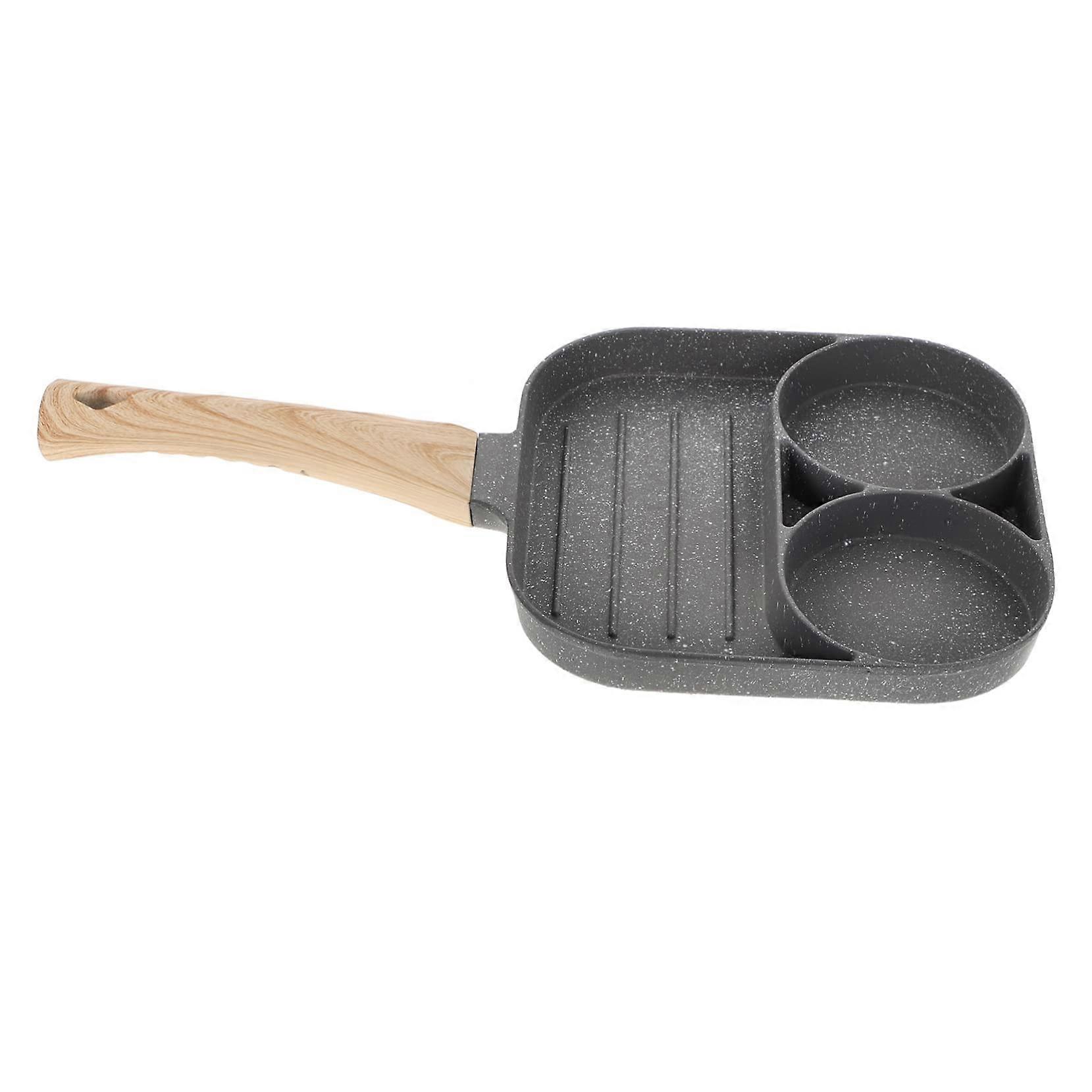 Flat Bottom Omelette Maker NonStick Frying Pan for Sandwiches Pancakes