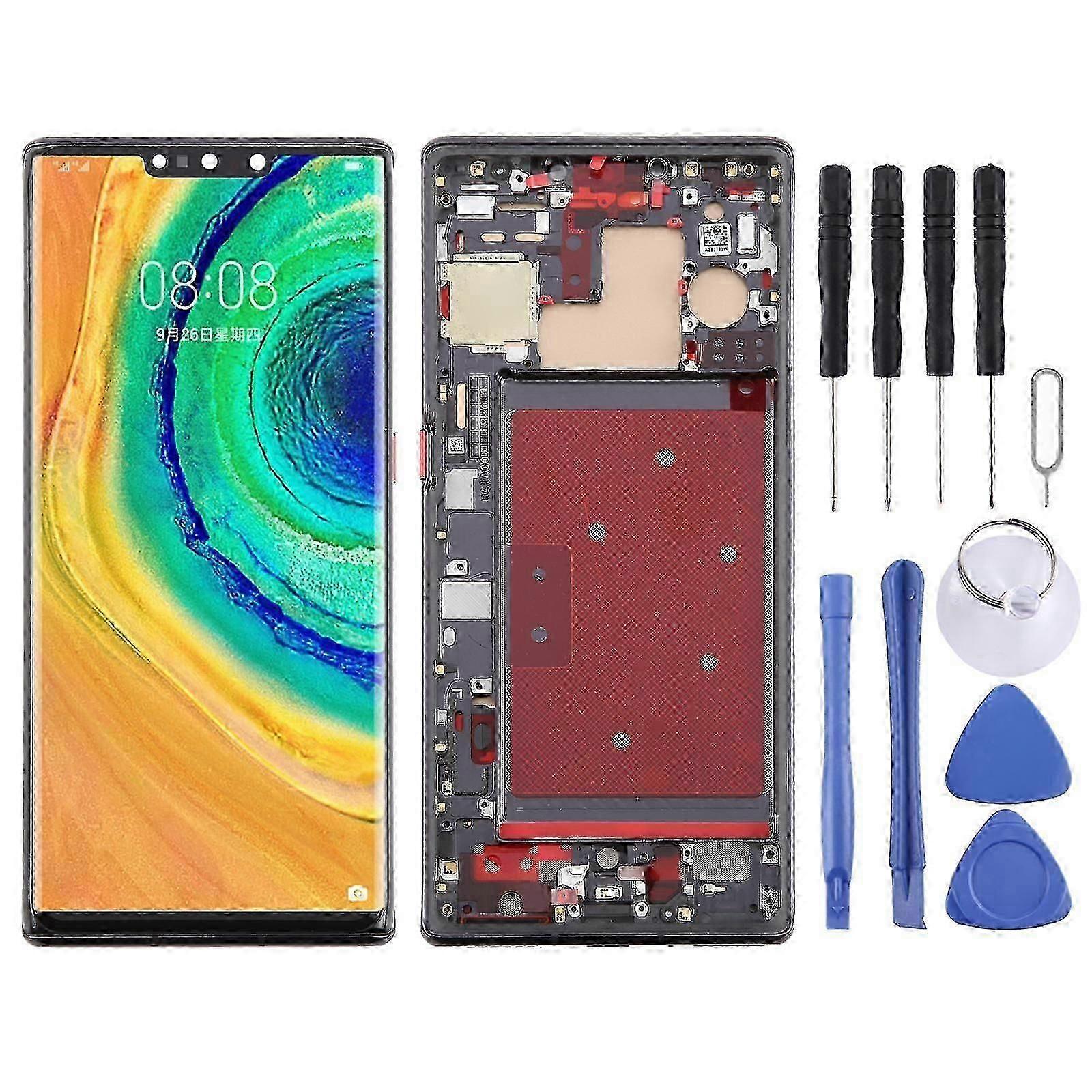 TFT LCD Screen Digitizer Full Assembly with Frame Replacement for Huawei Mate 30 Pro Not Supporting Fingerprint Identification