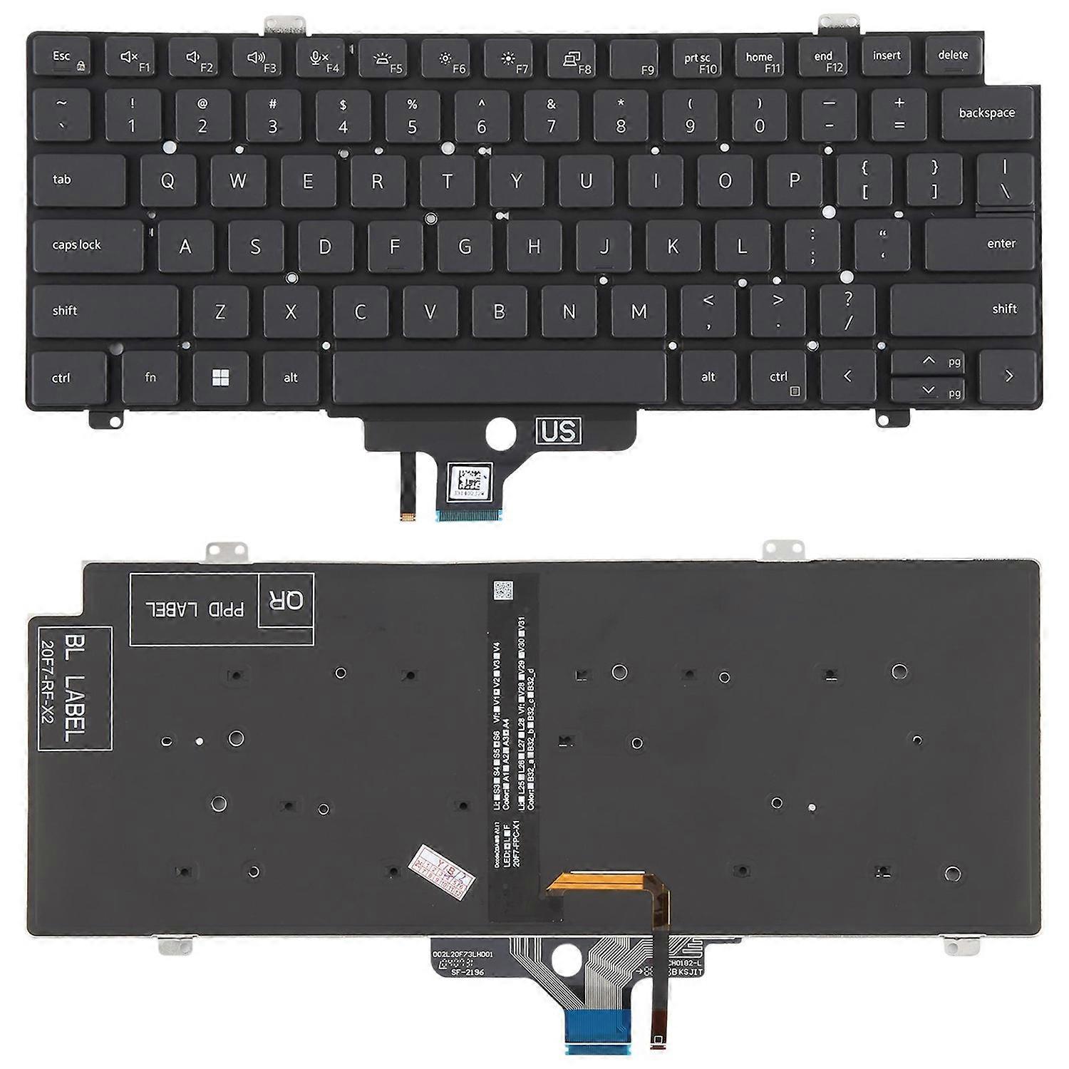 US Backlit Keyboard for Dell Latitude 7420 5420 For Dell Latitude 7420 5420