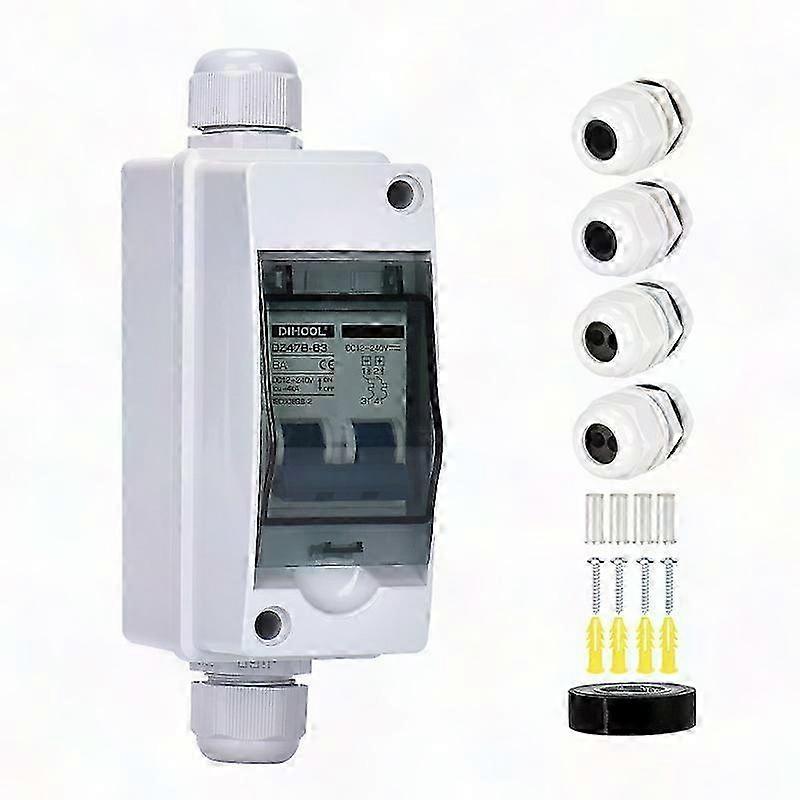 DC 40A Disconnect Switch with Transparent Cover IP65 Mini Circuit Breaker 1000V Distribution Box