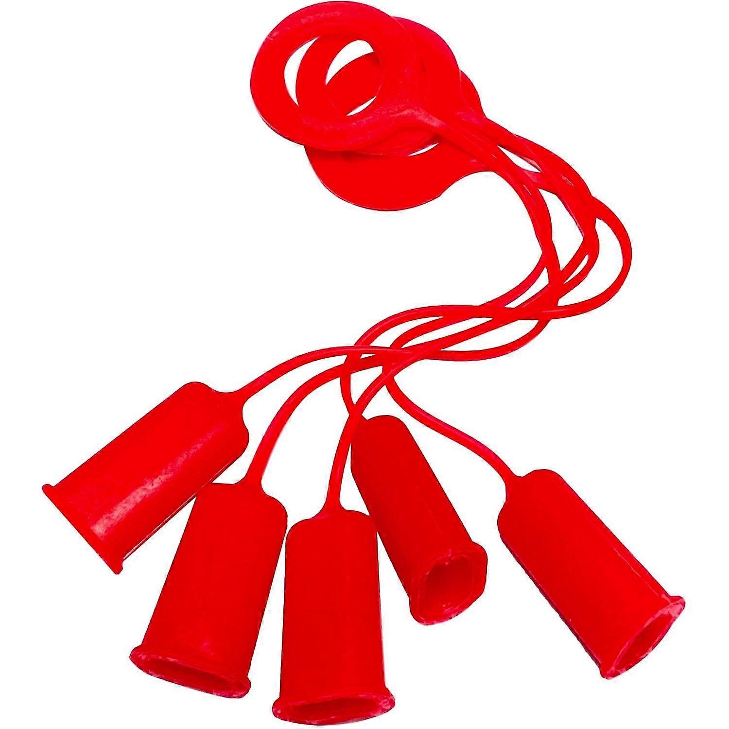 Replacement Red Caps for Glue Bottles - 5 Pack, Compatible with Fastcap Glubot Systems