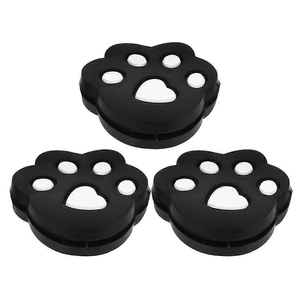3Pcs Tennis Racket Shock Absorber Racket Damping Supply Silicone Paw Shaped Racket Dampener