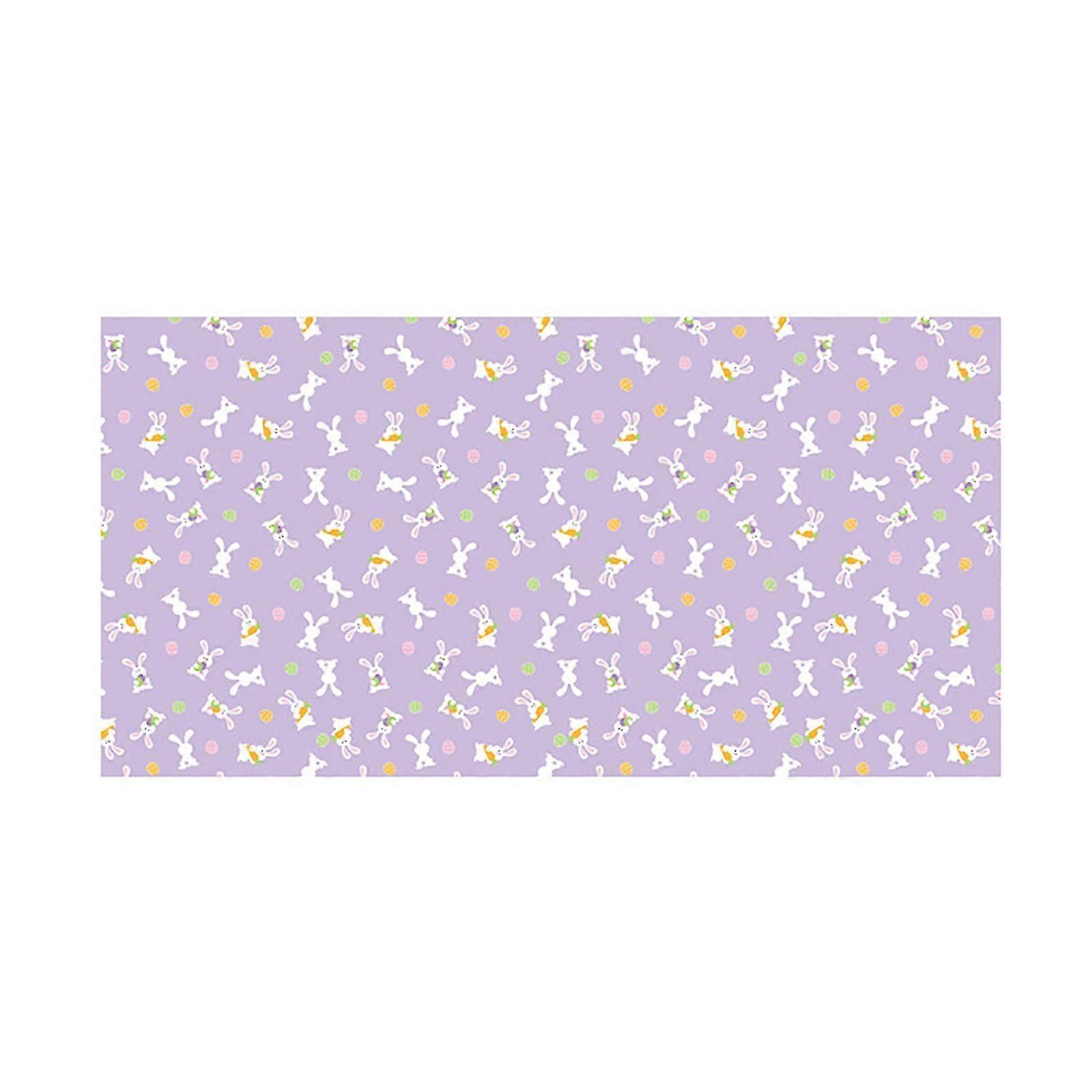 Waterproof Easter Tablecloth Bunny Rabbit Egg Flower Chick Print Table Runner