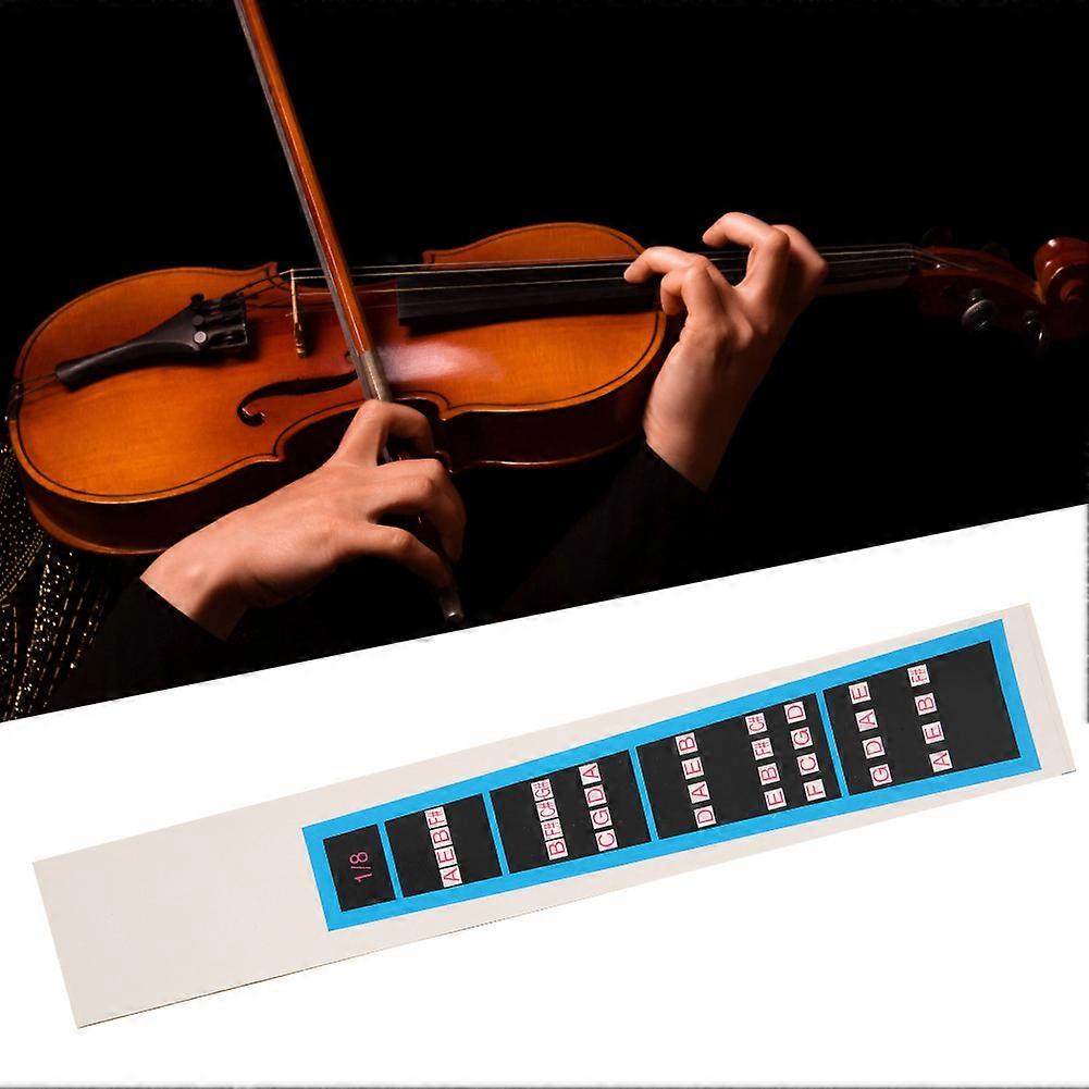 Violin Sticker Fingerboard Guide for Beginners BC03 1/8 Blue