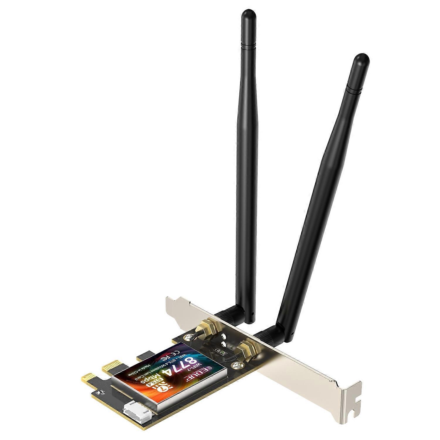 EDUP 8774Mbps WiFi 7 Tri-Band PCI-E Wireless WiFi Adapter EP-BE9715