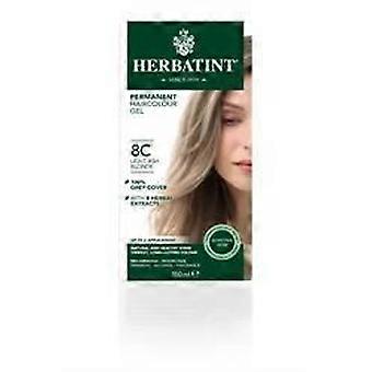 Herbatint Light Ash Blonde Hair Colour 8C 150ml - 2 Pack