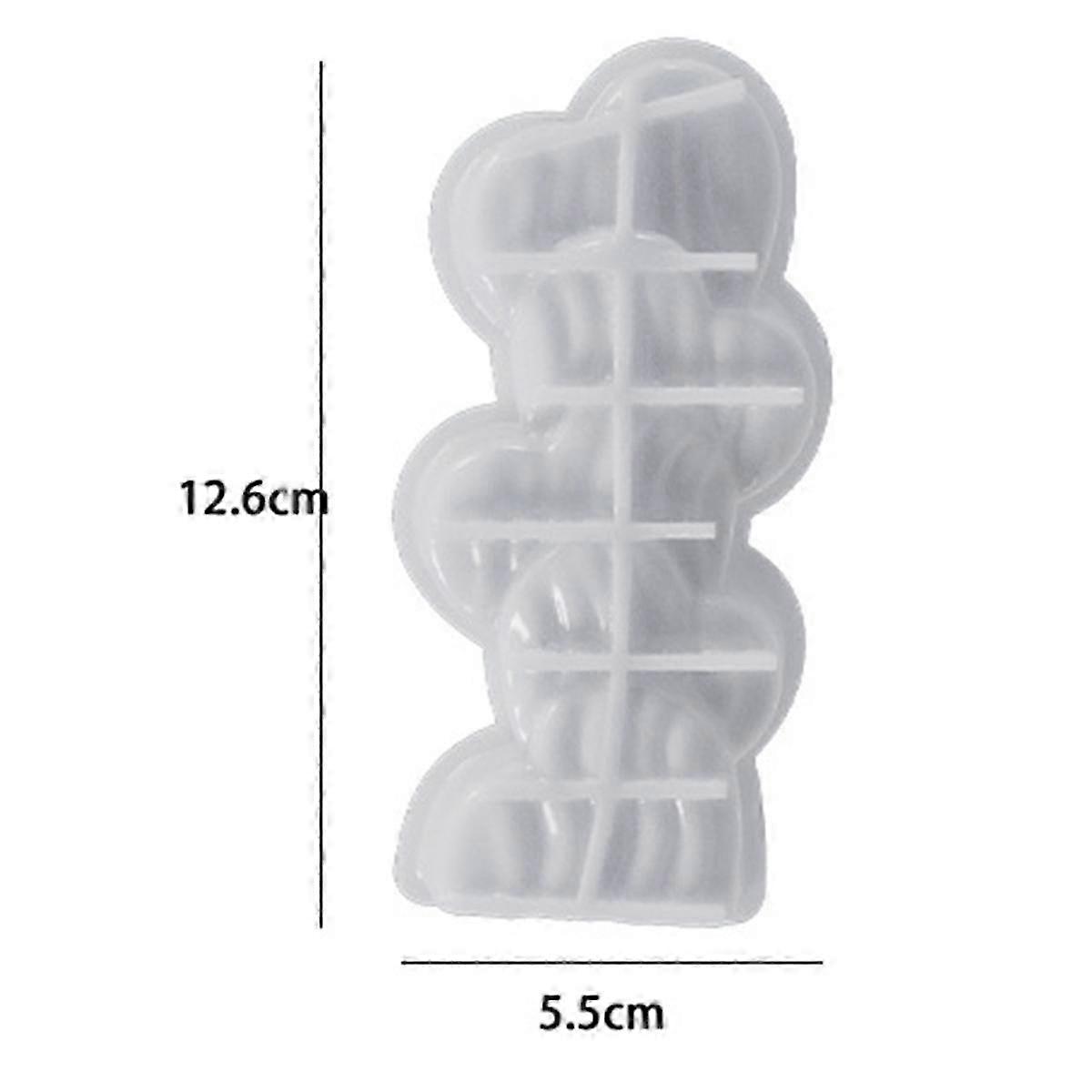 5 stuks 3D siliconen kaarsvorm DIY aromatherapie gips zeepvorm woondecoratie handgemaakte kaarsen maken