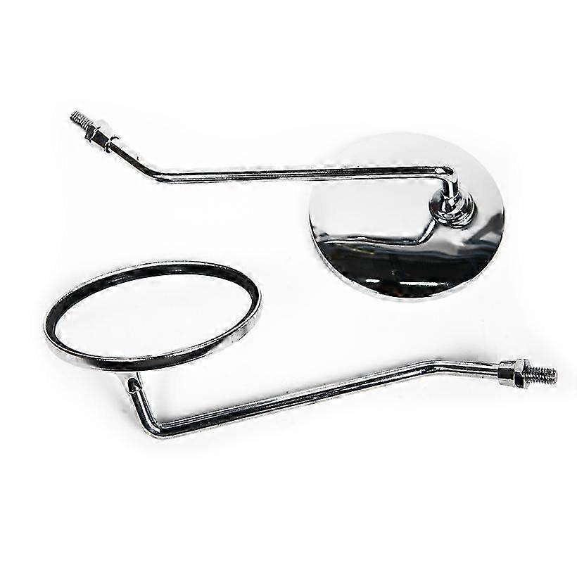 LMoDri 2 pieces/pair Universal Motorcycle Back View Mirror Round Sh...