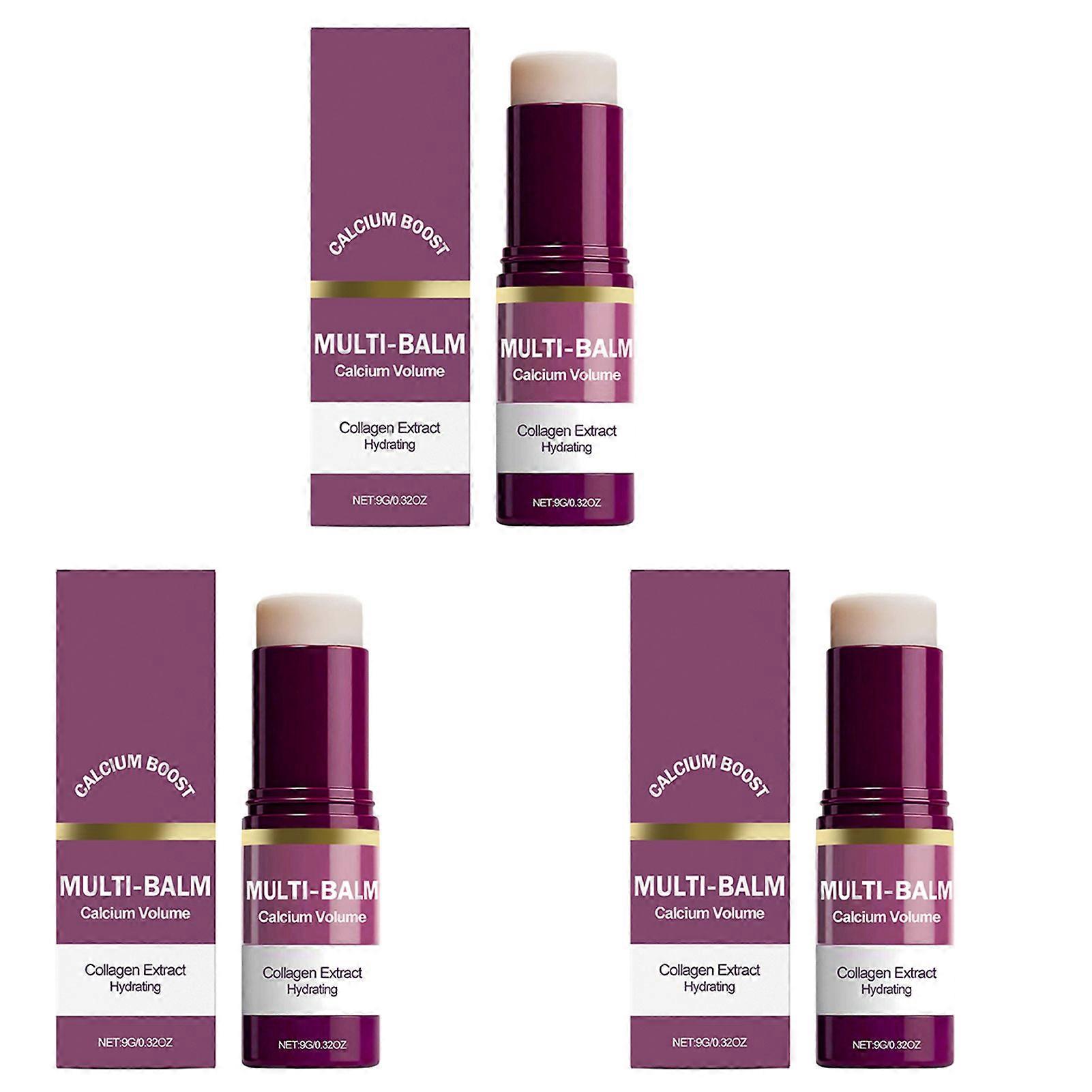 Cemenrete Calcium Multi Balm Stick Hydrating Anti-Aging Balm for All Skin Types, Moisturizing Primer for Dry Skin, Daily Use
