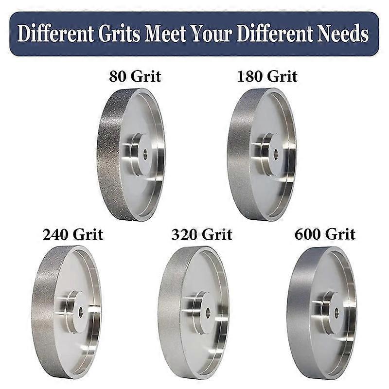 CBN Grinding Wheel, 6Inch Dia x 1Inch Wide, with 1/2Inch Arbor, Diamond ...