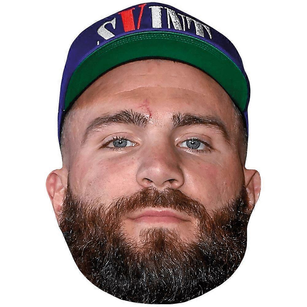 Caleb Plant (Beard) Celebrity Mask, Flat Card Face