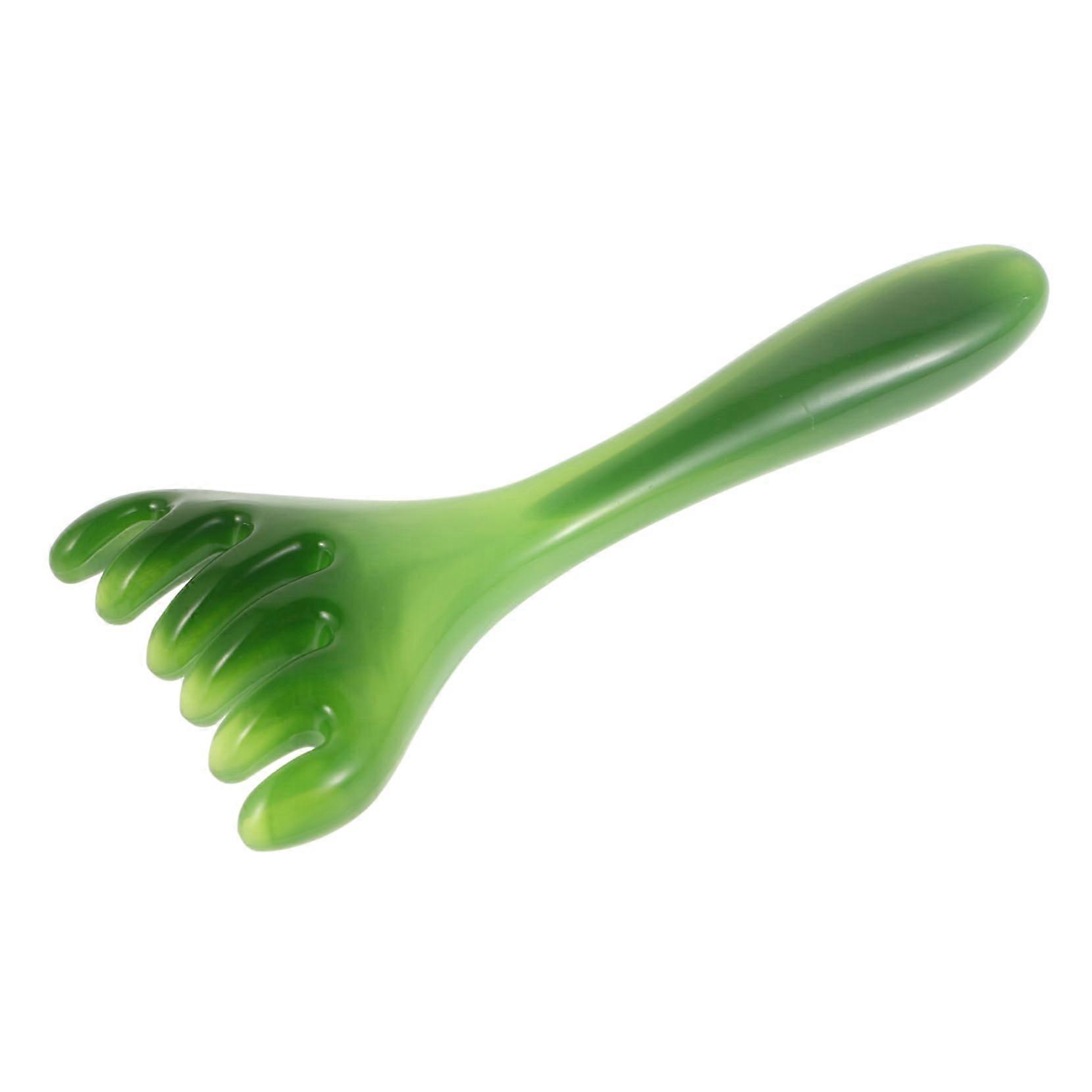 Scalp Massage Brush WideTooth Comb Head Massager For Men Green Color