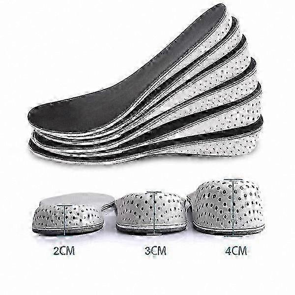 Height Insoles for Shoes - 2cm, 3cm, 4cm Black Sole Inserts