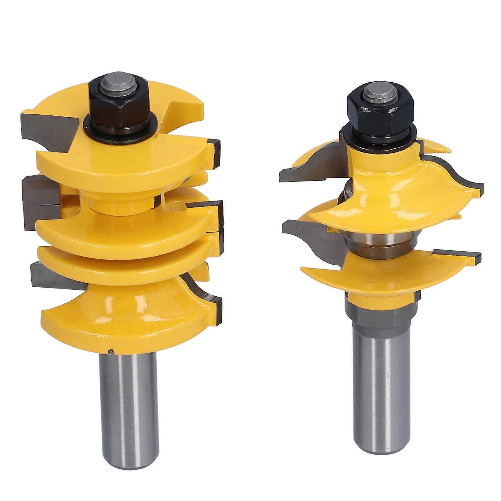 1/2in Shank Router Bit, 1.75in Adjustable Wood Milling Cutter