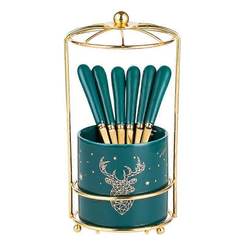 6pcs Dining Forks Stainless Steel Fruit Fork For Party Dessert Cake ForkTableware Set