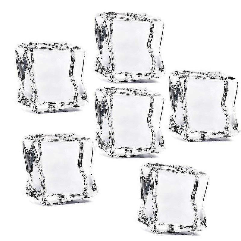 40pcs 30mm σαφή ψεύτικα πλαστικά παγάκια παγοκύβων ακρυλικά παγάκια για το σπίτι σπιτιών συζύγων μερών ha