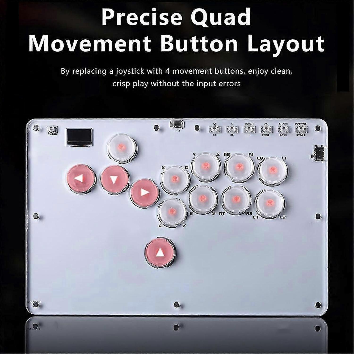 13Keys Joystick Keyboard Arcade Stick Controller for //Switch/Steam Mini Arcade Controller