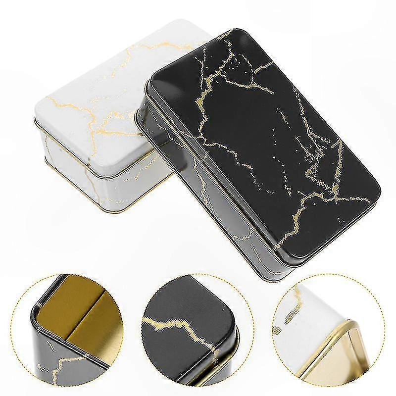 2-Pack Candy Boxes with Marble Design