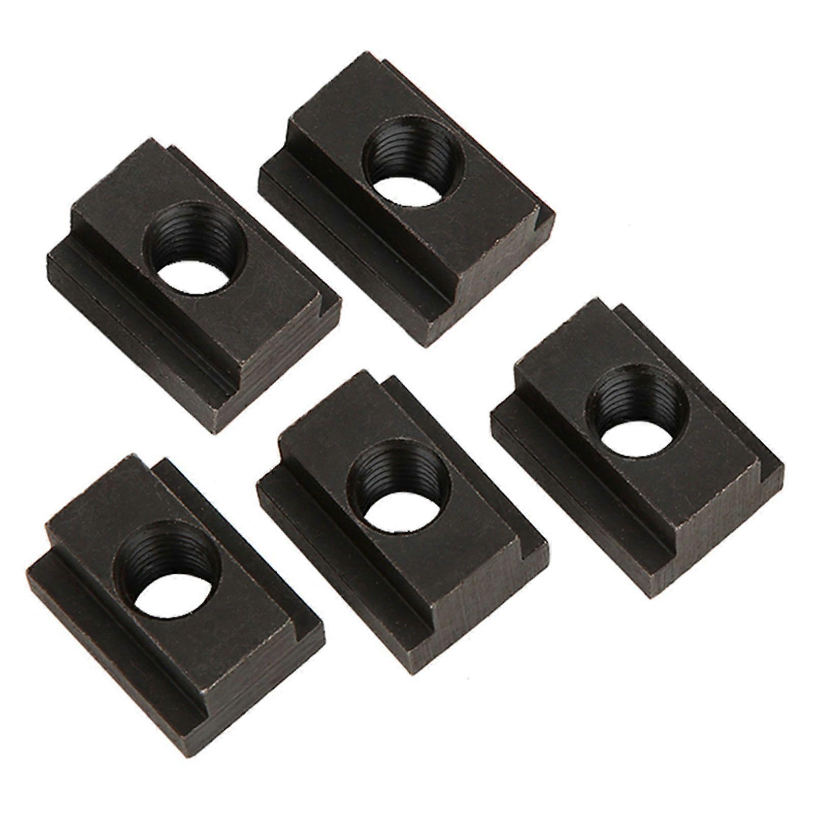 5 Pcs Black Oxide Finish T Slot Nuts M12 Threads Fit Into T Slots In Machine Tool Tables