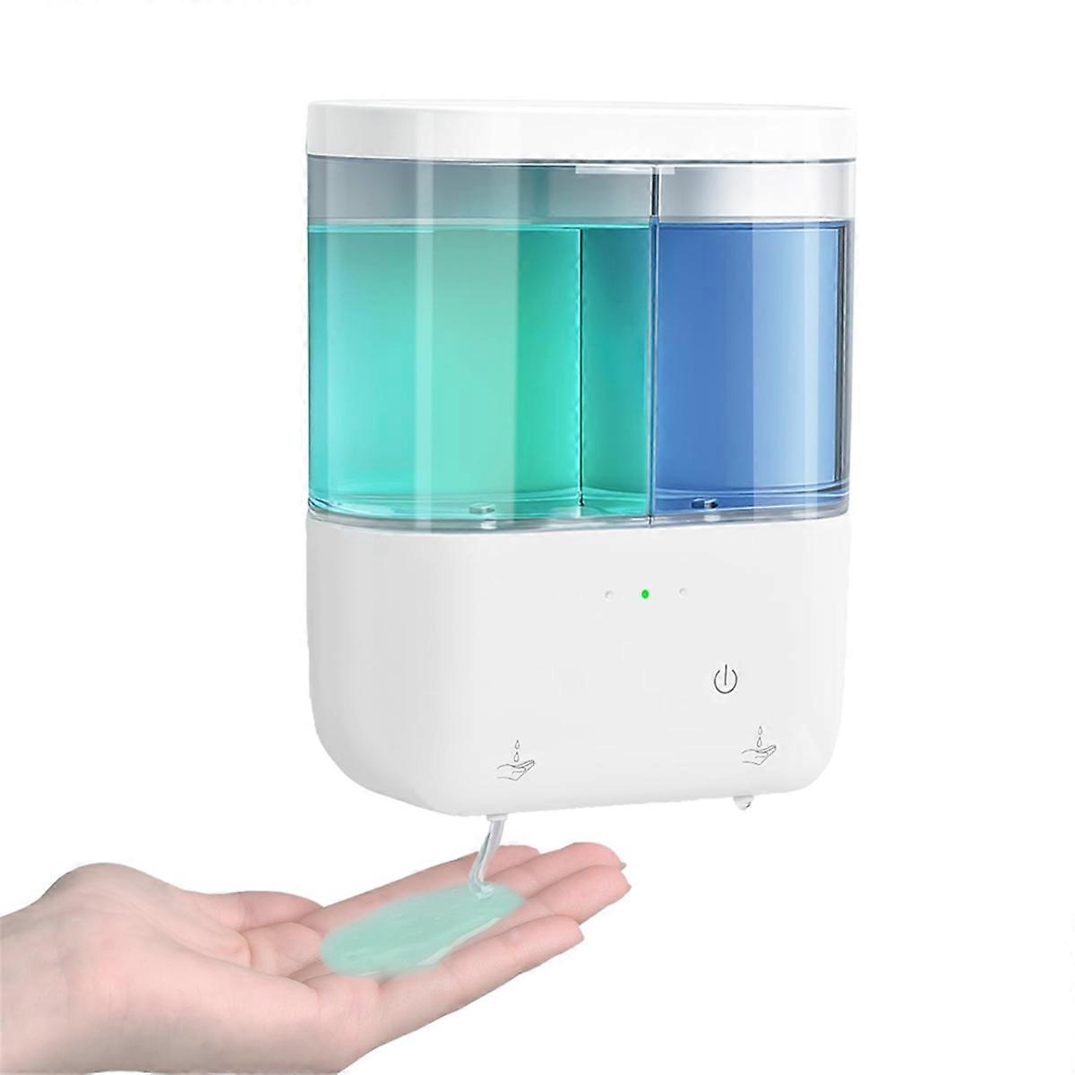 Automatic Soap Dispenser, Touchless Dish Soap Pump 2 X 500ml Dual Sensor for Liquid Soap,for Home H