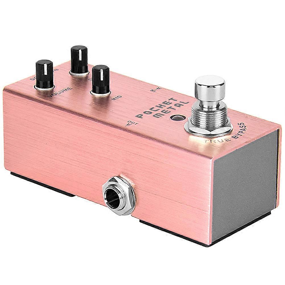Elgitarr Pedal Metal Gitarr Effektor för ljudeffekter 4st