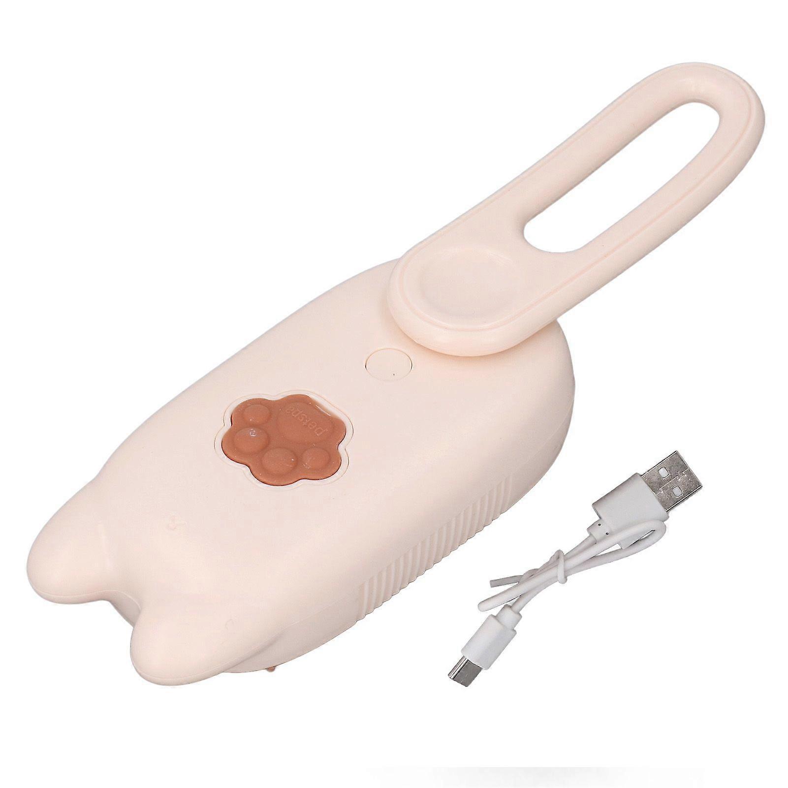 Pet Steam Brush Rechargeable Grooming Massage Cat Dog Water Brush with Handle for Shedding Bathing Beige