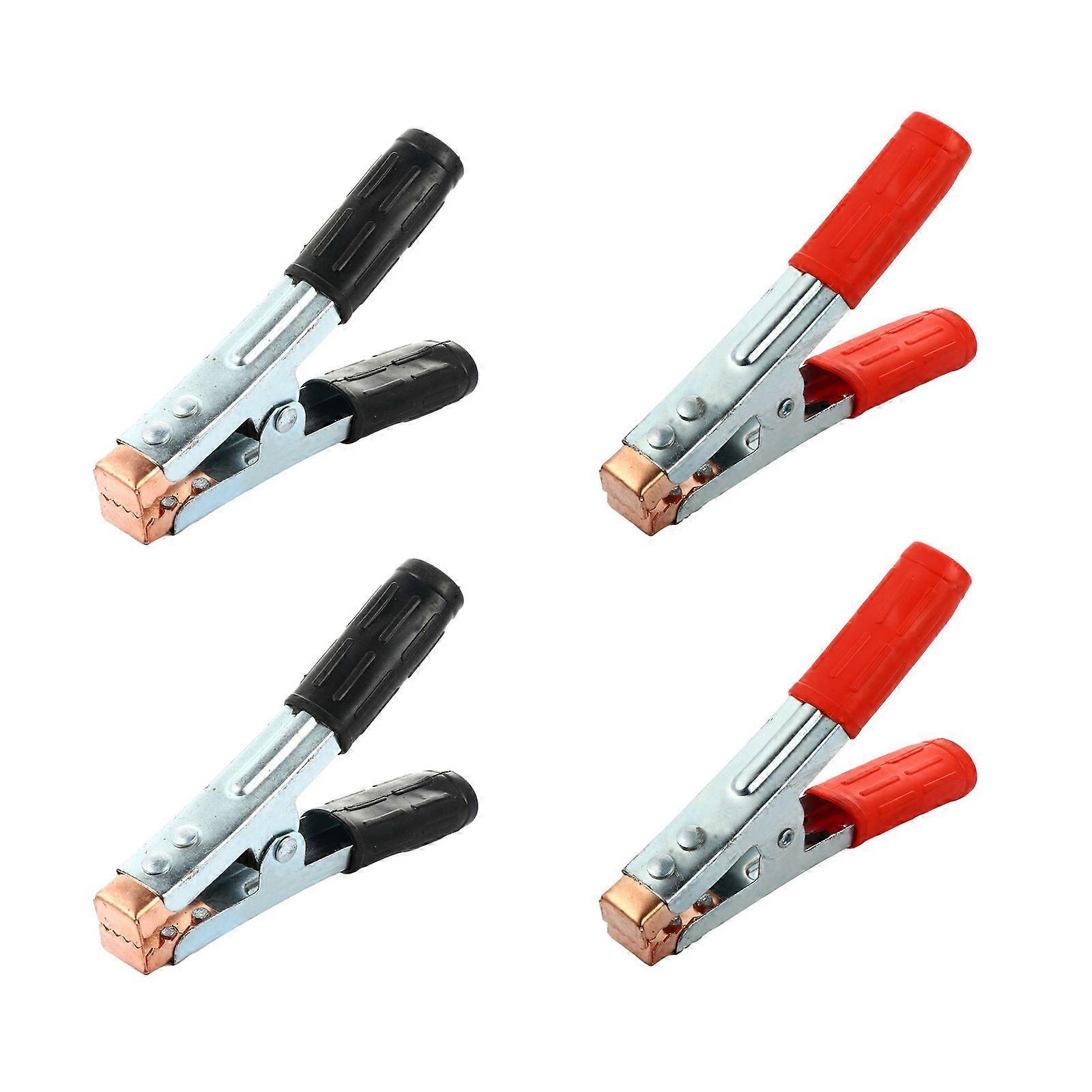 Car Lead Probe Clip Copper Battery Clamp for Charging 4Pcs Reliable
