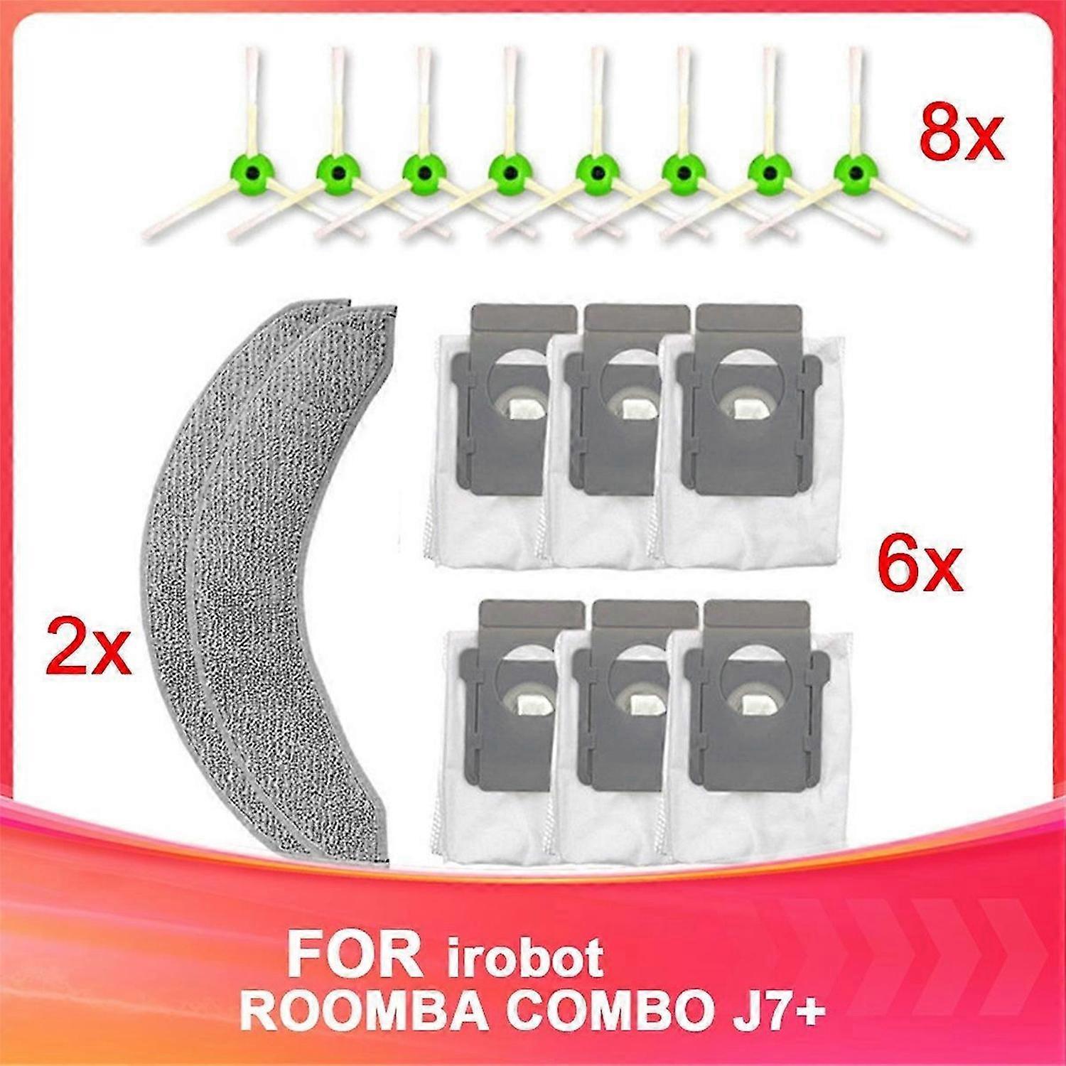 For Irobot Sweeper Accessories ROOMBA COMBO J7+ Sweeper Kit Replacement Consumables