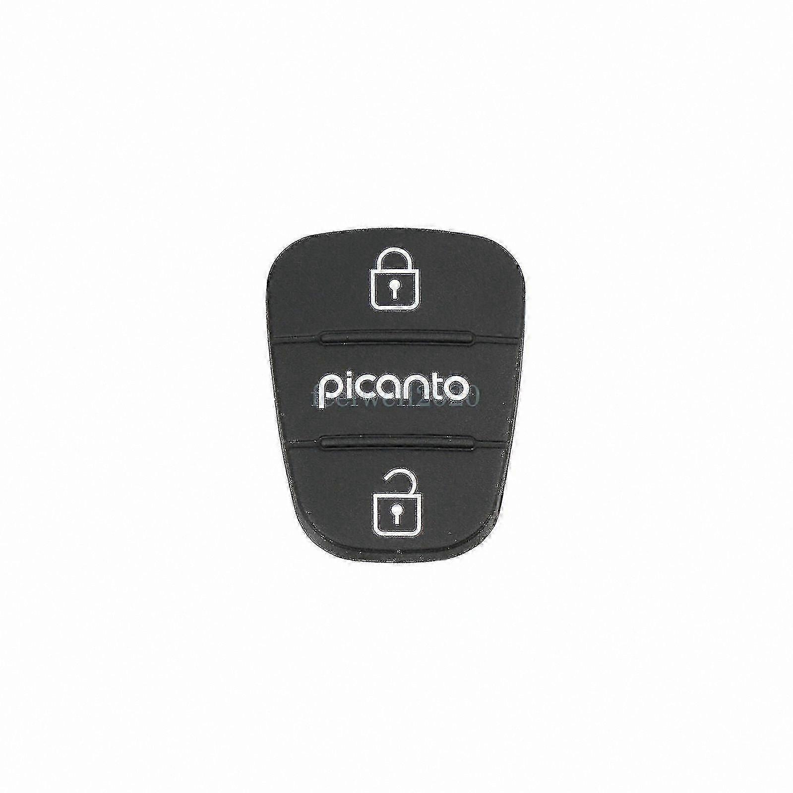 3-Button Rubber Pad Insert for Compact Car Remote Key Fob Case