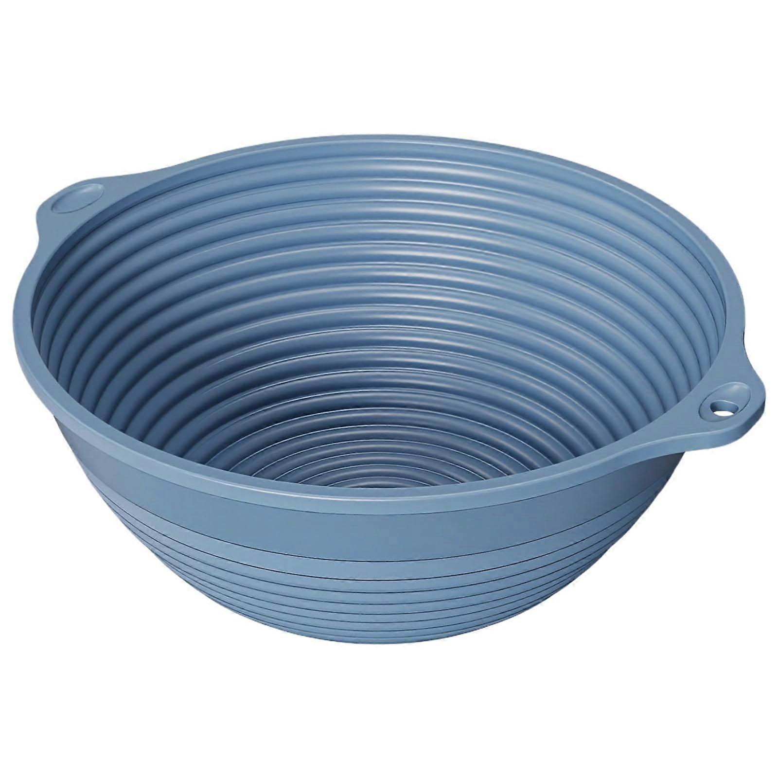 8.9 Inch Foldable Silicone Camping Bowl With Handles, Travel Container, SpaceSaving Mixing Bowl For Hiking