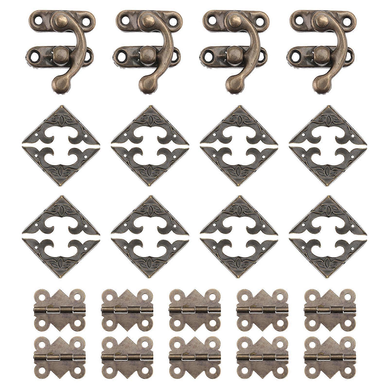 Wood Box Lock Retro Wood Box Latch for 1Set
