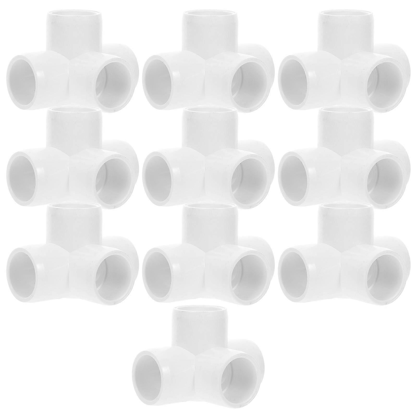 PVC Pipe Elbow Fitting for Water Pipe 30Pcs White Connector