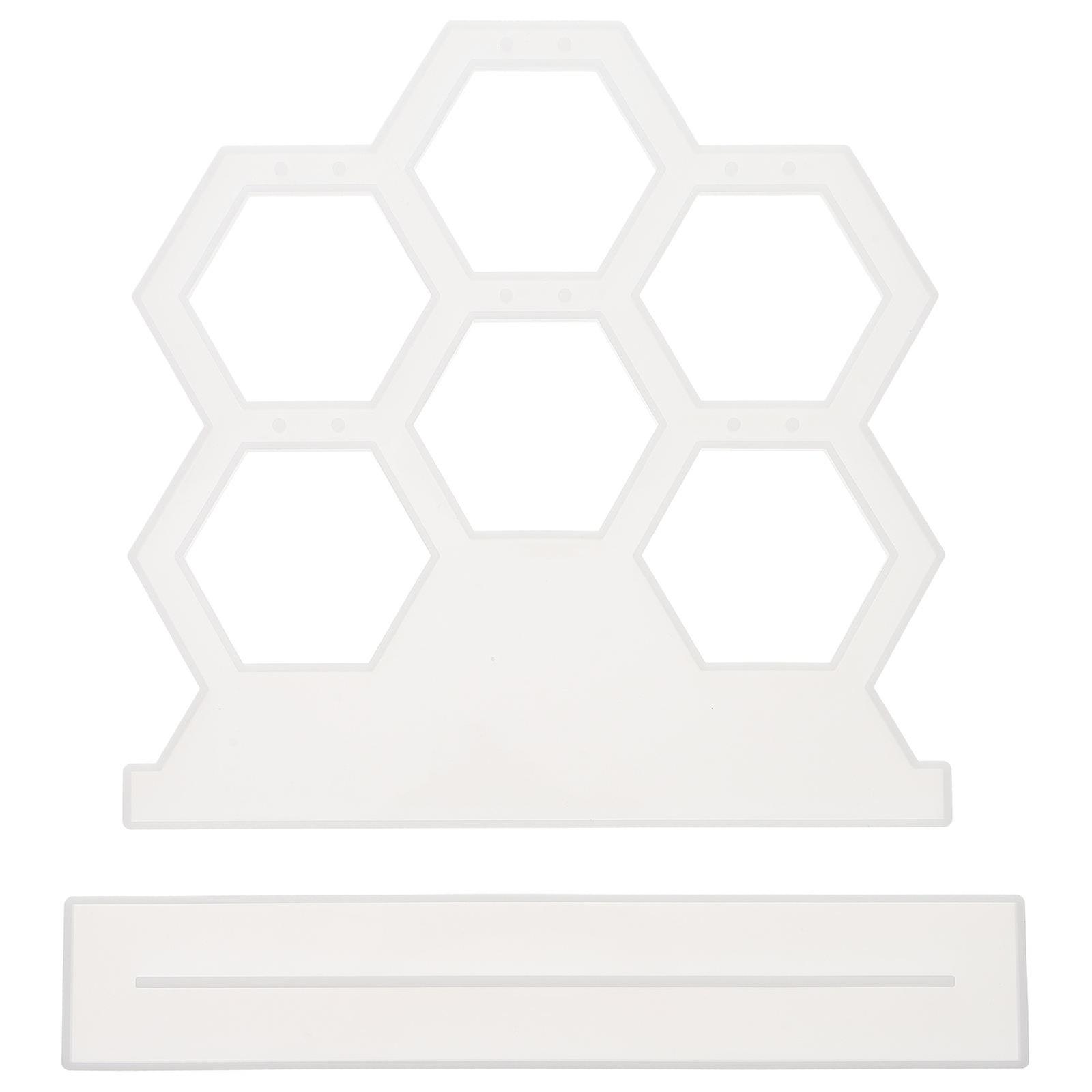 Hexagonal Earring Hanger Mold for DIY Crafting 1Set Silicone Mold Tool
