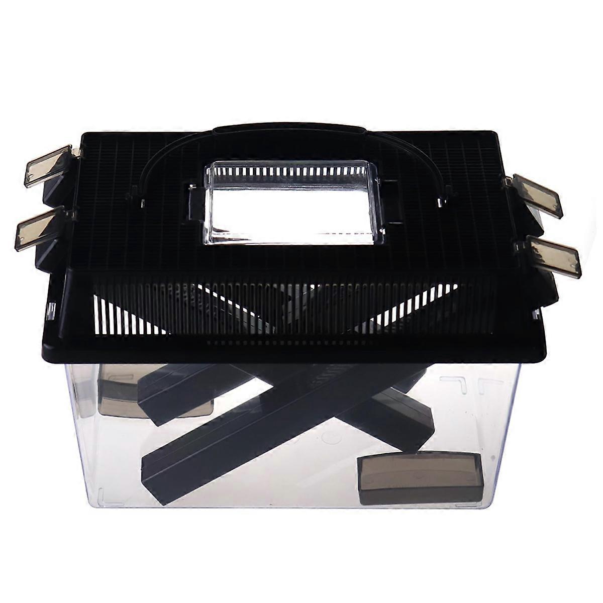 爬虫類コオロギの飼育員、チューブ付き透明コオロギペン、ひげを生やしたドラゴンヤモリ用の昆虫飼育員