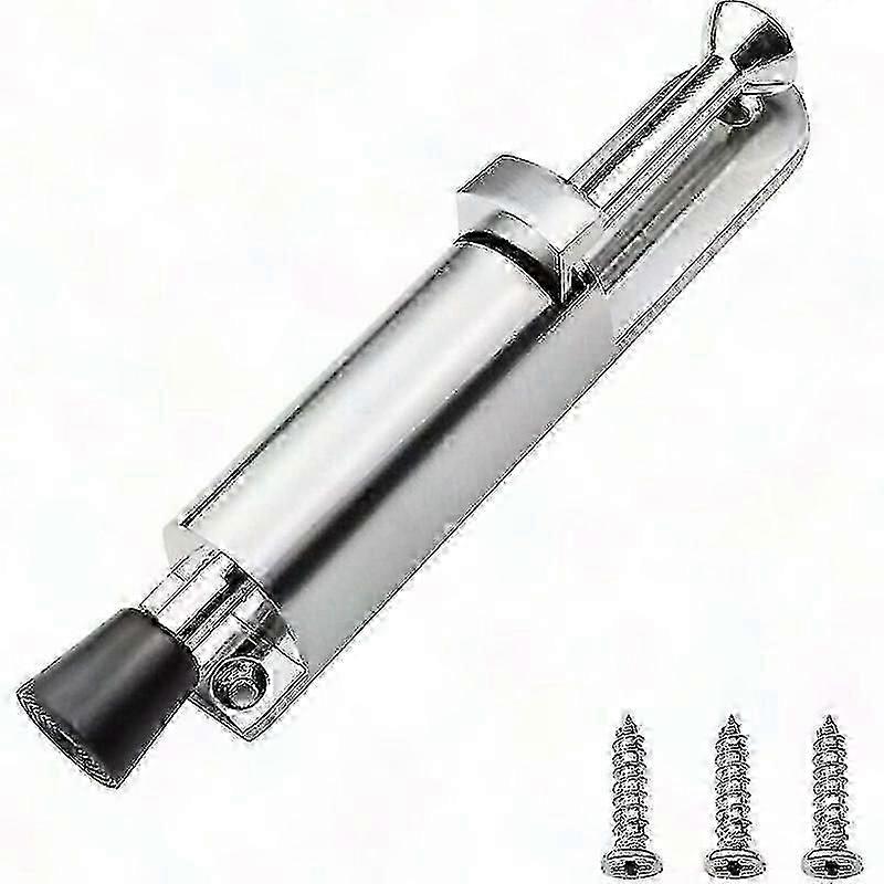 Spring-Loaded Metal Door Stopper & Screws
