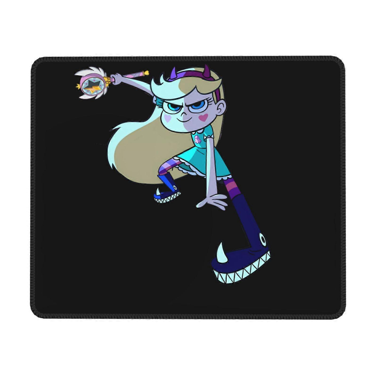 Star Vs. The Forces Of Evil Rubber Edge Mouse Pad, Desk Pad, Writing Pad, Game Pad for Laptop & Computer Mouse