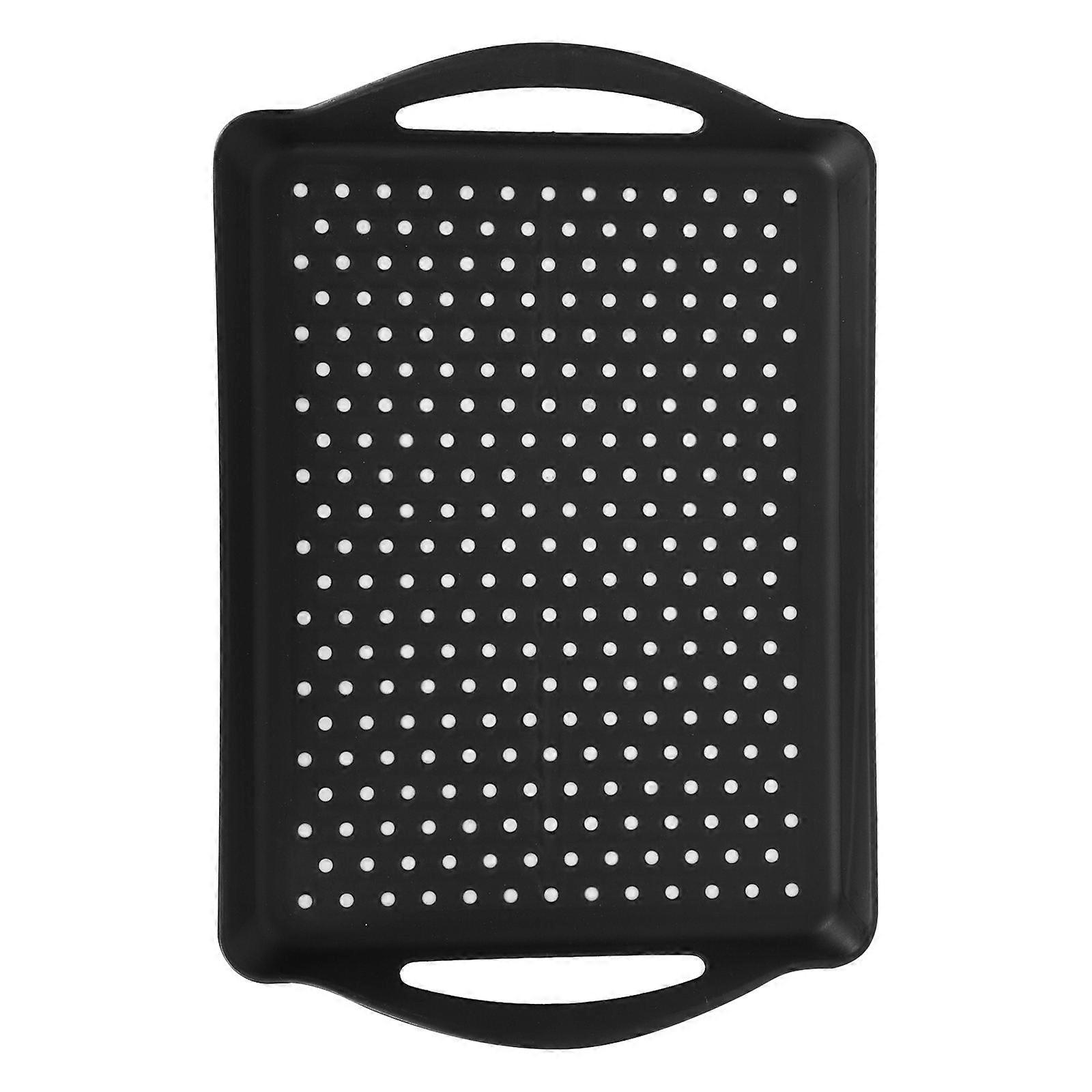Rectangular Serving Tray with Wave Point Anti-Skid Function 1Pcs Handle